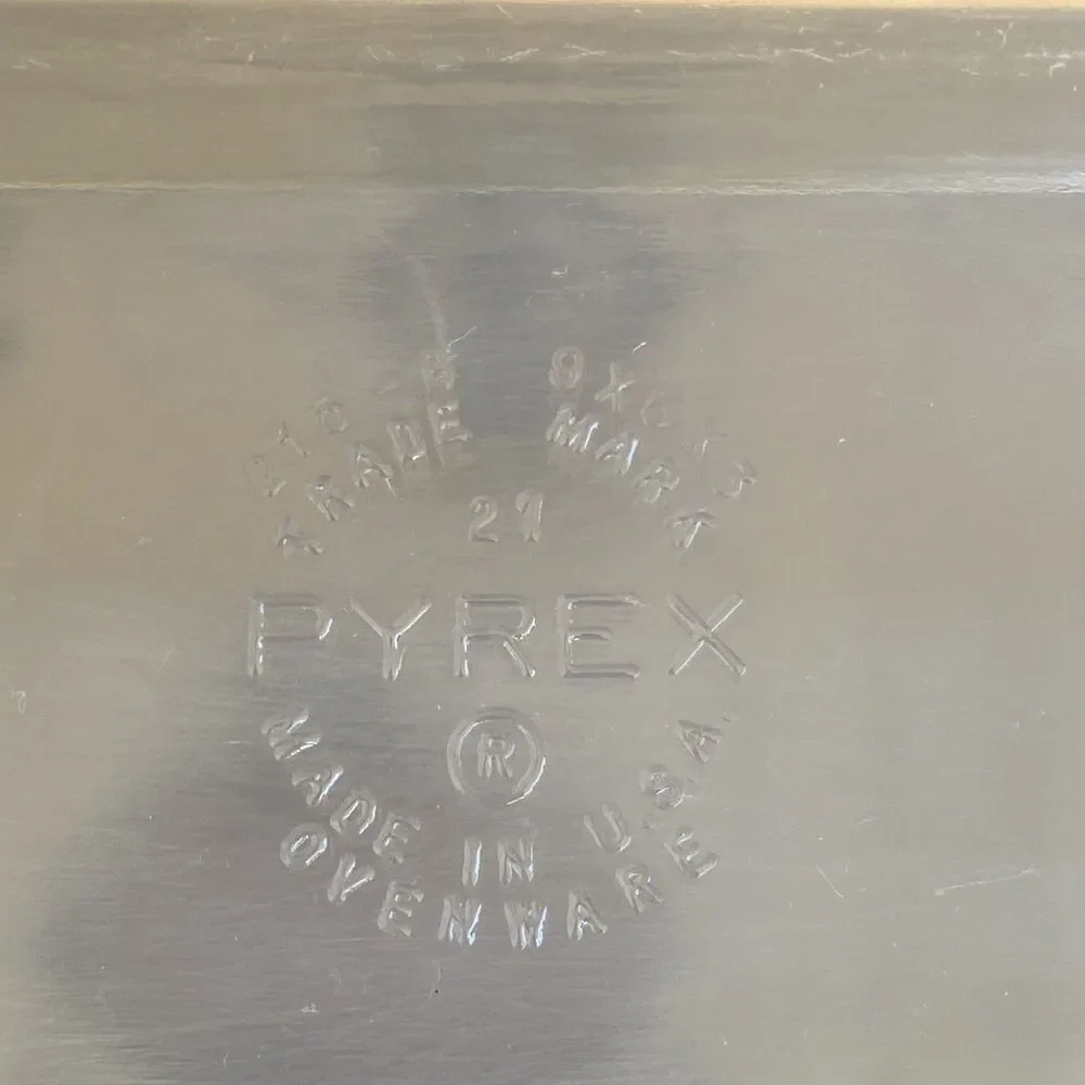 Pyrex Loaf Pan Baking Dish #215 B Clear 9x5x3 Vintage USA 1.5 qt Borosilicate
